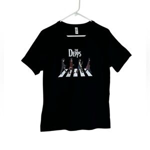 Black Johnny Depp Size Large “The Depps” Character Abbey Road Tee Shirt
